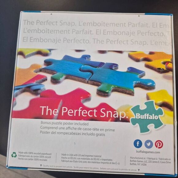 Buffalo Games Terry Redlin Pleasures of Winter 1000 pc Jigsaw Puzzle - Picture 9 of 11